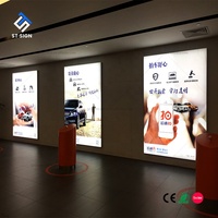 Lightbox Pubblicitario in Tessuto SEG con Cornice in Alluminio, Pop-up Pieghevole, Rettangolare, Illuminato a LED