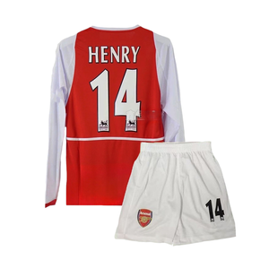 Maglia Casa dell'Arsenal 04-06, Set Vintage Classico Nostalgico, T-shirt a Maniche Lunghe, Completo Uniforme da Calcio, Kemp Henry - Product Image 2