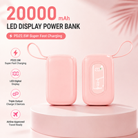 Nouveau produit 2026 – Batterie externe portable 20000 mAh avec charge ultra-rapide PD22.5W et écran LED pour smartphone (OEM/ODM)