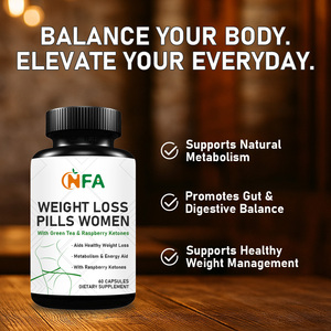 High Quality Weight Loss Pills Women <b>Supplements</b> with Green Tea Raspberry Ketones Metabolism Boosting Slimming Capsules - Product Image 2