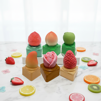 Crème glacée 3D personnalisée certifiée HALAL, saveur rose et fruits, 75g*12, marque Jingcre, emballage en boîte croustillante