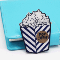 Autocollants décoratifs créatifs en tissu de broderie pop-corn, sacs de vêtements auto-adhésifs, patchs brodés