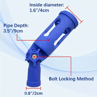 Support d'extension rotatif multi-angles pour pinceaux, rouleaux et grattoirs pour une portée facile sur les murs, plafonds et coins - Bricolage/Industriel
