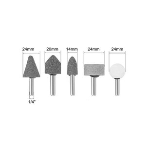 Embouts d'affûtage en oxyde d'<span class=keywords><strong>aluminium</strong></span> à tige de 1/4 ''pour meuleuse, perceuse - Product Image 2