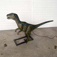 Dinosaure animatronique réaliste de 2 m de long pour la décoration de Noël, modèle de bébé dinosaure pour les fêtes