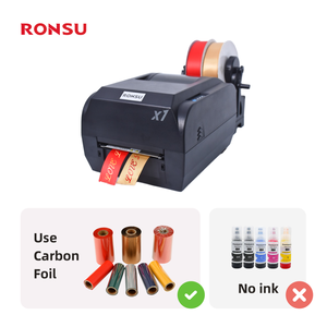 双排礼品缎带打印机多功能台式高速标签打印机贴纸机 - Product Image 2