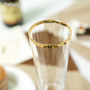 Verres à Champagne dorés élégants, pour mariage, flûtes, vente <span class=keywords><strong>en</strong></span> gros, - Product Image 3