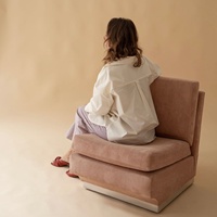 Vente directe usine – Fauteuil modulaire simple en velours côtelé style rétro, fauteuil de designer médiéval, personnalisable
