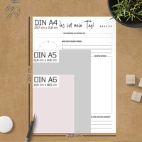 Bloc de Notas Personalizado con Lista de Tareas Sin Fecha, Planificador Diario, Lista de Compras, Lista de Verificación, Notas Adhesivas Personalizables, Bloc de Notas