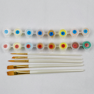 Non Toxique <span class=keywords><strong>Peinture</strong></span> multicolore Pot Bande Acrylique <span class=keywords><strong>Peinture</strong></span> par Numéro 3ml de <span class=keywords><strong>Peinture</strong></span> Couleur Personnalisée Pots - Product Image 3