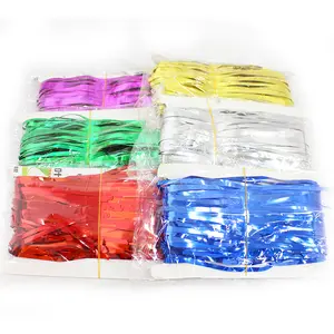 Brillant miroitant Tinsel chaîne feuille frange rideau métallique feuille rideau pour <span class=keywords><strong>Halloween</strong></span> mariage ou fête d'anniversaire porte décoration - Product Image 1