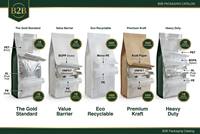 Emballage personnalisé pour café, sac à fond carré de 8 oz/500 g avec fermeture éclair standard et valve à air, emballage en feuille d'aluminium personnalisé pour grains de café