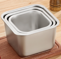 Conteneur de stockage d'assaisonnements portable en acier inoxydable épaissi de 18 cm avec couvercle