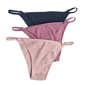 <span class=keywords><strong>String</strong></span> en coton ajustable pour femmes - Confort de haute qualité, style bikini brésilien, sous-vêtements sexy pour tous les jours - Product Image 4