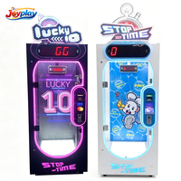 Joyplay Lucky 7 Machine à prix, Machine de défi de comptage de temps, Jeux à monnayeur, Machine distributrice de jouets poupées géantes