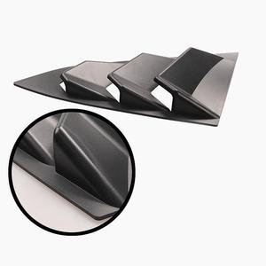 Couvre-fenêtre arrière à persiennes pour Civic Mustang, en plastique noir mat, aérations triangulaires, pièce de modification SLJ-1001 - Product Image 1
