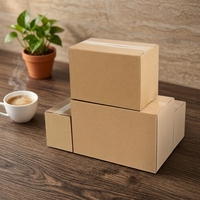 Boîte d'expédition en carton ondulé sur mesure, emballage recyclable pour vêtements, cadeaux et produits e-commerce