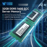 Memoria de Servidor DDR5 5600 de Grado Empresarial Original, 32GB DDR5 5600MT/s PC5 44800 288 Pines RDIMM ECC, Alto Ancho de Banda, 1.1V Bajo Consumo