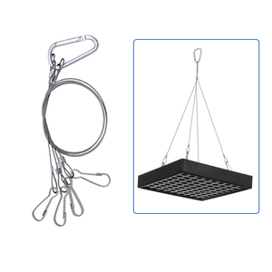 Kit de <span class=keywords><strong>suspension</strong></span> <span class=keywords><strong>pour</strong></span> éclairage <span class=keywords><strong>en</strong></span> câble métallique <span class=keywords><strong>en</strong></span> acier inoxydable avec <span class=keywords><strong>suspension</strong></span> <span class=keywords><strong>pour</strong></span> <span class=keywords><strong>plante</strong></span> lumineuse - Product Image 1