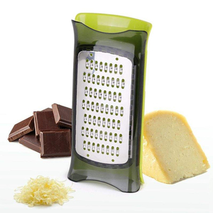 Rallador de queso premium, utensilios de cocina, herramienta multiusos para cítricos, jengibre, chocolate, con cubierta protectora de silicona - Product Image 1
