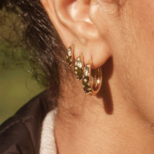 CANNER Boucles d'oreilles étoile à cinq branches classiques et simples en argent S925, bijoux fins 14K, tendance et polyvalentes, 8/9/11mm - Product Image 4