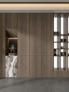 Mobile Portascarpe Moderno Minimalista per Ingresso e Soggiorno, Costruzione in Legno, Installazione a Pavimento, <span class=keywords><strong>Dimensioni</strong></span> Personalizzabili - Product Image 2