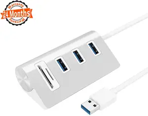 Rocketek OTG Aluminum 5 in 1 Hub USB 3.0 Transflash Secure Digital Memory Card Card Reader USB Hub 3.0