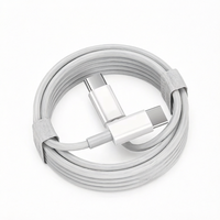 Câble de charge rapide USB-C vers Type-C 60W 3A 1M TPE avec conducteur en cuivre pur pour téléphones mobiles et batteries externes