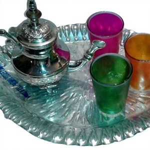 Service à thé bohème en laiton fait main, éco-responsable, collection métal haut de gamme, best-seller JM INTERNATIONAL - Product Image 1