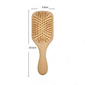 Cepillo Desenredante de Bambú Ecológico con Cojín de Aire para Baño, Venta al por Mayor - Product Image 2