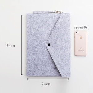 Đồ Dùng Văn Phòng Túi Đựng Máy Tính Xách Tay Tùy Chỉnh Túi Đựng Tài Liệu Bằng Nỉ A4 Có Nắp Nút - Product Image 6