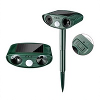 Répulsif Solaire Ultrasonique en Gros pour Animaux, Matériau ABS, Portée 6-8m, pour le Contrôle des Insectes en Extérieur - Catégorie de Produit : Fournitures de Jardin