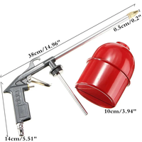 Pistolet de nettoyage pour moteur de voiture Pistolet à air comprimé à haute pression et à longue buse pour solvant et paraffine