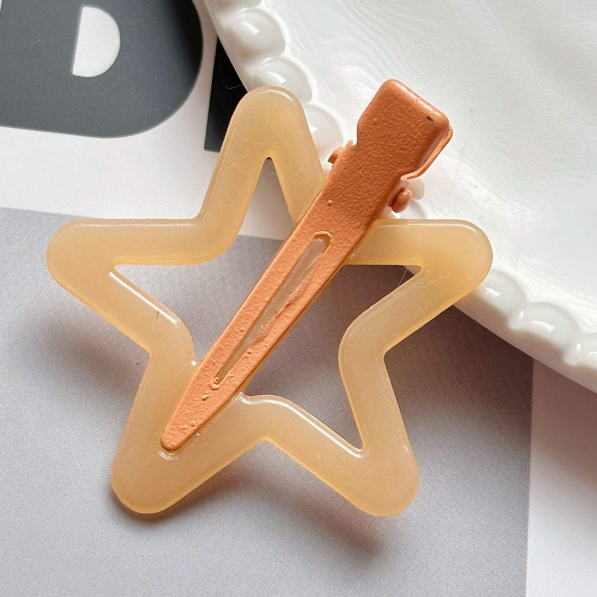 Orange five - pointed star