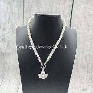 Collana ZPB Zeta Phi Beta confraternita raccontata lettera di collegamento foglie di edera collana di perle di tartaruga in lega di zinco ciondolo gioielli - Product Image 3