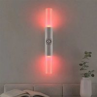Lampu Kabinet LED Sensor Gerak PIR Modern 5V Bertenaga Baterai, Tahan Air, Kecerahan Tinggi, Finishing Kayu, Untuk Penggunaan di Rumah