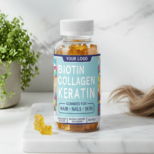 Gomitas Veganas de Biotina y Colágeno para el Cabello, Piel y Uñas, Marca Privada, Suplemento Vitamínico, de China - Product Image 4
