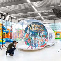 Tente gonflable de dôme d'igloo transparent de maison de bulle de ballon gonflable de Noël de fête d'enfants extérieure