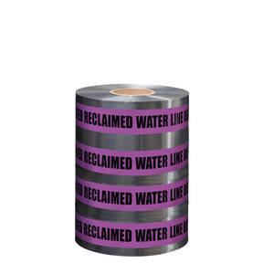 Cinta de advertencia de peligro azul de 2 pulgadas de ancho, de polietileno, para marcar líneas de agua. - Product Image 5