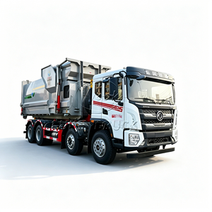 Camion benne à benne basculante Dongfeng 8x4 couleur personnalisée, ensemble complet d'équipement d'assainissement pour station de traitement des déchets - Product Image 5