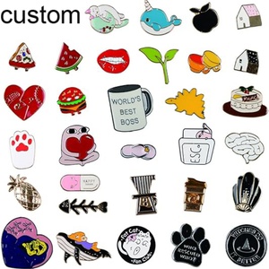 Pin de esmalte personalizado de anime, gato, perro, flor mexicana, lindo, suave, duro, para solapa, llavero, artesanía metálica, sombrero, venta al por mayor, fabricante - Product Image 2