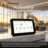 Système de nivellement pour excavatrice YCT H5 Pro, guide de nivellement de précision GNSS pour les travaux de terrassement et la construction, outils de diagnostic pour chantiers routiers