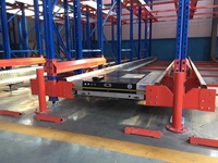 Étagère à navettes robuste en acier laminé à froid réglable pour le stockage en entrepôt et les systèmes d'inventaire industriels automatisés