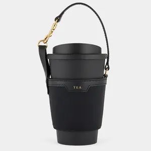 Trendy New Nylon Cup Holder Fashion Design Hand-carrying Cup Holder Leather Custom Logo Cup Holder Bag