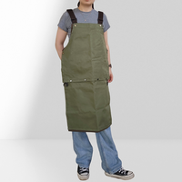 Tablier sans manches réutilisable et tendance, type bavoir, pour la maison, la cuisine, les salons de thé et de café, les serveurs, le jardinage, les fleuristes, le dessin - Unisexe
