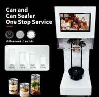 Machine de cachetage de canette d'écran tactile automatique commerciale pour le scellant de canettes de bière de soda en aluminium