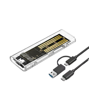 Tragbares m.<span class=keywords><strong>2</strong></span> PCIE NVME SSD-Adapter karten gehäuse USB 3.1 10 Gbit/s Dual-Protokoll SSD externe Festplatten <span class=keywords><strong>box</strong></span> - Product Image 1