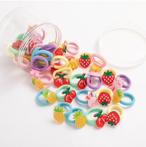 Cartoon Flower Bow Elastic Hair <b>Ties</b> Animal Girls Towel Nylon Hair Band - Product Image 4