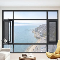 Fenêtres coulissantes en aluminium AAG, norme AS2047, double ou triple vitrage trempé, résistantes aux impacts d'ouragan, en alliage d'aluminium pour balcon