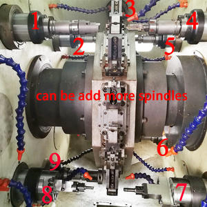 Custom 6-18 asse foratura maschiatura tornitura macchina trasferimento ruota tamburo per contatore dell'acqua connettore rapido raccordo in ottone - Product Image 3